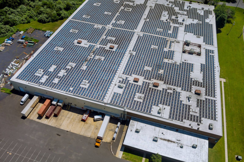 自家消費太陽光工場屋根イメージ